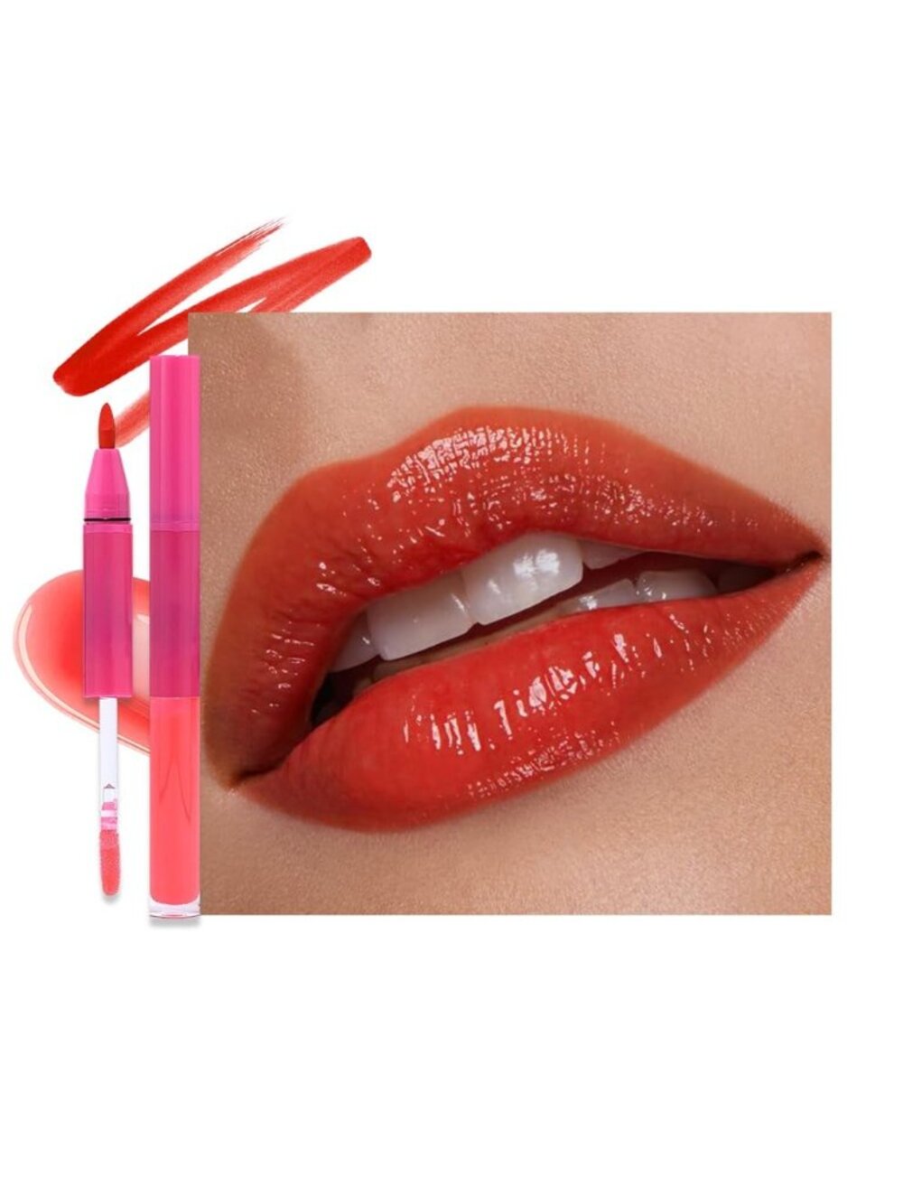 Women's 1Pcs-H06 Bright Red Long Lasting Waterproof Velvet Matte Stick Lipstick